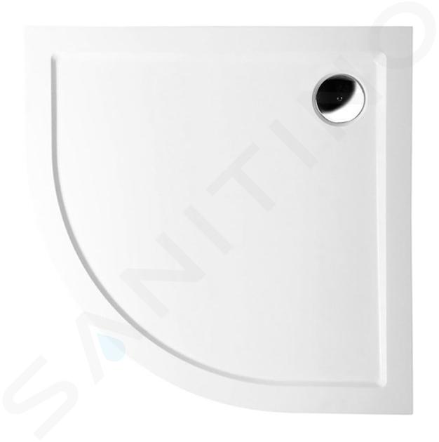 Polysan Receveurs de douche - Receveur de douche Sera en marbre coulé, 90x90x3 cm, blanc 41511