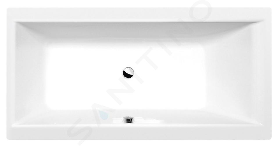 Polysan Baden - Rechthoekig bad Cleo, 150x75x48 cm, wit 27611