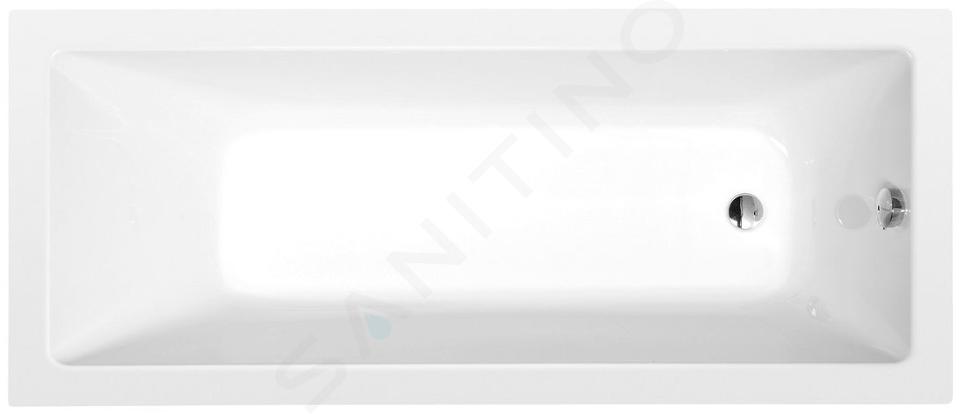 Polysan Vasche da bagno - Vasca da bagno rettangolare Noemi, 1700x700x390 mm, bianco 71708