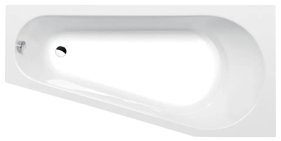 Polysan Fürdőkádak - Aszimmetrikus kád PROJEKTA 1600x800x440 mm, fehér 21111