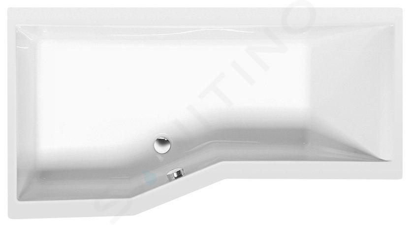 Polysan Badewannen - Asymmetrische Badewanne VERSYS L, 170x84x47 cm, links, weiß 70111