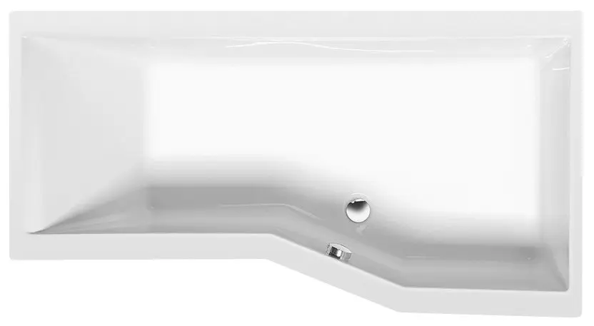 Polysan Badewannen - Asymmetrische Badewanne VERSYS R, 160x84x47 cm, rechts, weiß 15611