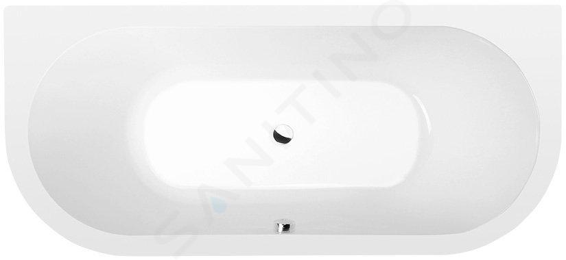 Polysan Baden - Onregelmatig bad VIVA D, 175x80x47 cm, wit 89119