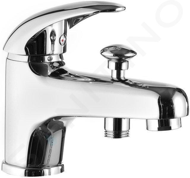 Aqualine Kasiopea - Mixer de lavoar cu întrerupător, cromat 1107-04