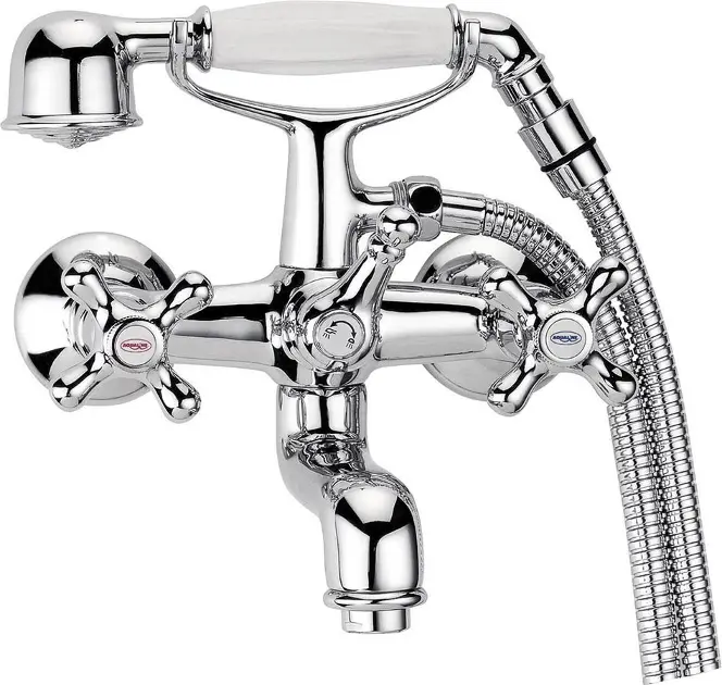 Aqualine Victoria - Смесител за баня с аксесоари, хром VC10