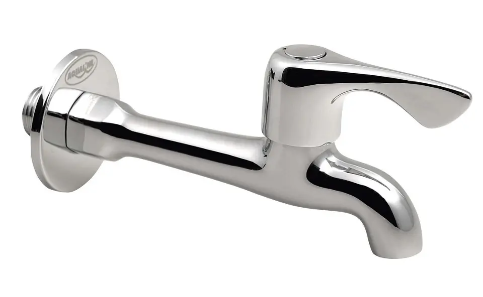 Aqualine - Стенен кран 1/2", за студена вода, дълъг, хромиран ZY12062