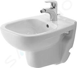 Duravit D-Code - Závěsný bidet s přepadem, 350mm x 480mm, bílý 2237150000