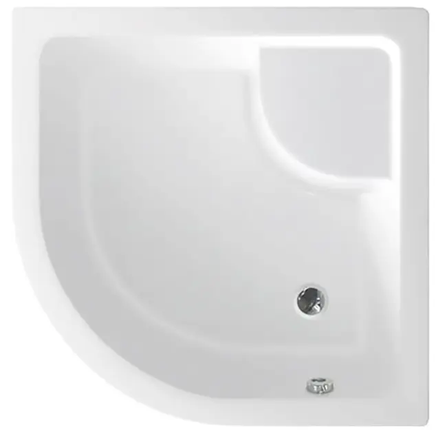 Aqualine - Душ-тава 80x80x28 см, включително крачета, R550, бяла C83