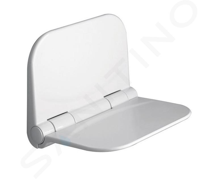 Aqualine Dino - Asiento de ducha plegable, blanco DI82