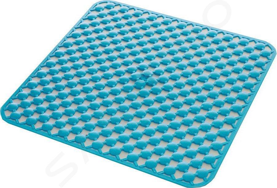 Aqualine Geo - Alfombrilla de ducha antideslizante, azul 97535311