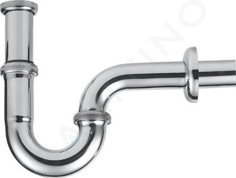 Aqualine Siphons - Siphon de lavabo 1 1/4, 32 mm, rond, chrome