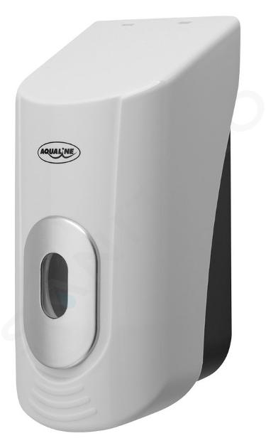 Aqualine Settore alberghiero - Dispenser di sapone liquido sospeso 400ml, bianco 1319-74