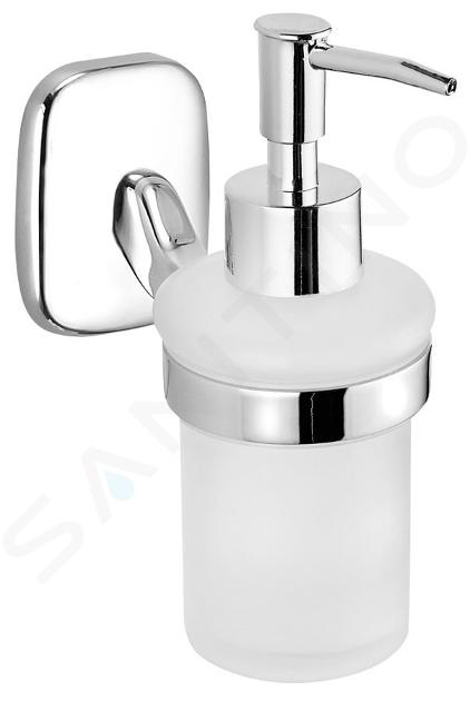 Aqualine Rumba - Zeepdispenser, melkglas/chroom RB119