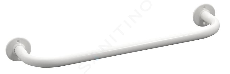 Aqualine White Line - Handdoekhouder, lengte 47 cm, wit 8004