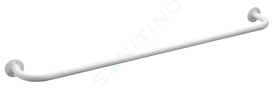 Aqualine White Line - Portasciugamani, lunghezza 87 cm, bianco 8013