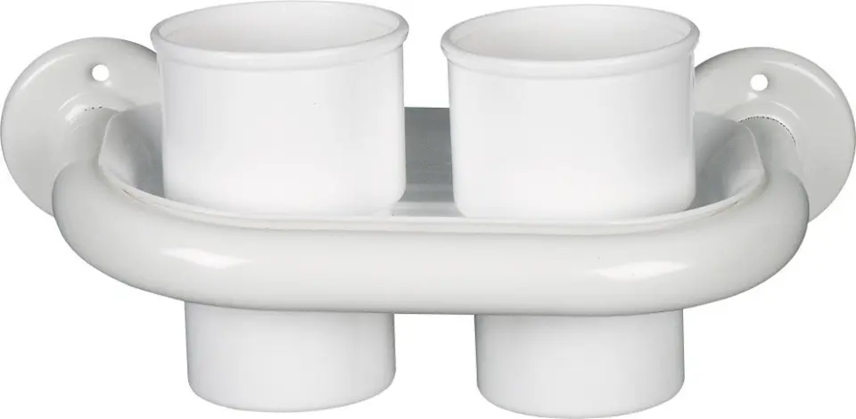 Aqualine White Line - Portavasos, blanco 8007