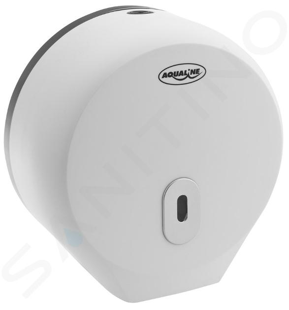 Aqualine Accesorios de baño para hoteles - Dispensador de papel higiénico (hasta 260 mm de diámetro), blanco 1319-90