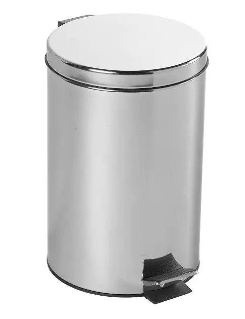Aqualine Simple Line - Coș de gunoi 12 L, oțel inoxidabil lustruit 27112