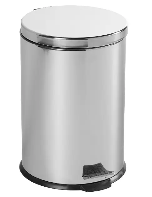 Aqualine Simple Line - Coș de gunoi 20 l, oțel inoxidabil lustruit 27120