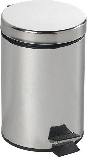 Aqualine Simple Line - Coș de gunoi rotund 3l, inox lustruit 27103