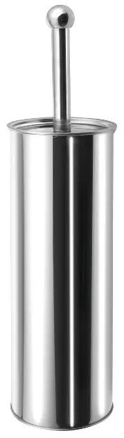 Aqualine Simple Line - Цилиндрична тоалетна четка, полирана неръждаема стомана 04065F