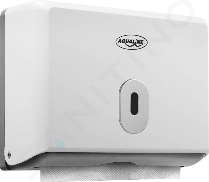 Aqualine Hotelprogramma - Handdoekdispenser voor papier 260x210 mm, wit 1319-81