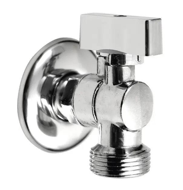 Aqualine - Pračkový kulový ventil se zpětným ventilem 1/2"x3/4", chrom 5310