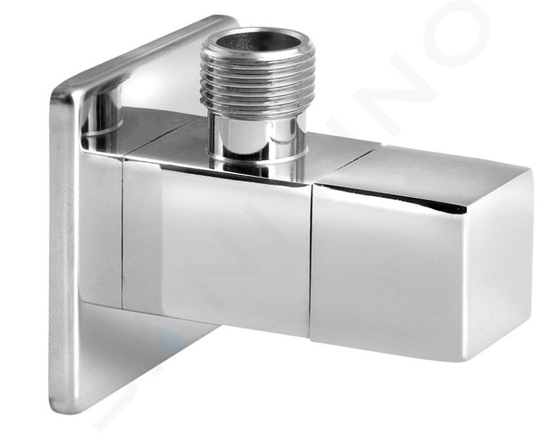 Aqualine Rohové ventily - Rohový ventil 1/2"x3/8", bez matice, chróm 5318