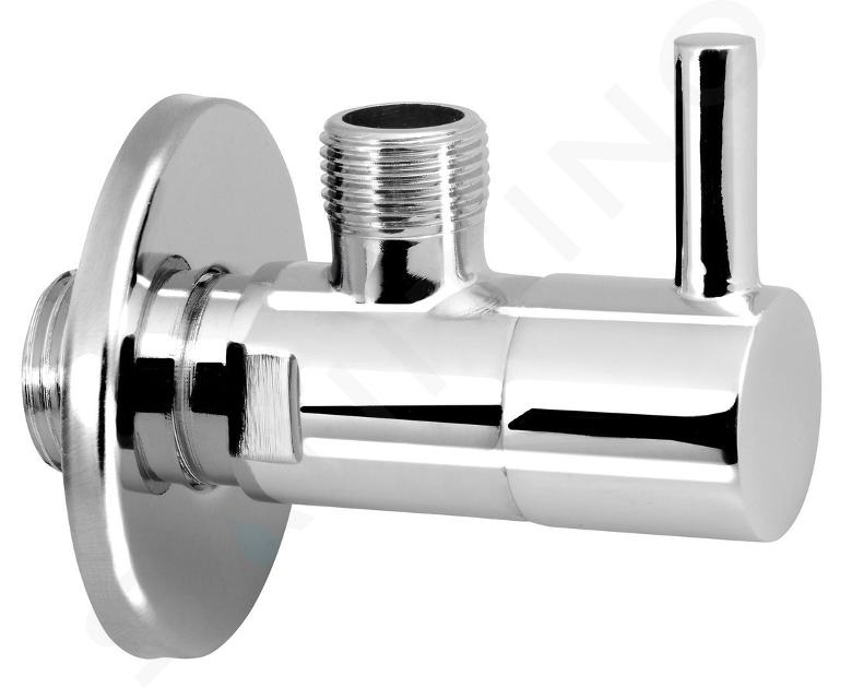 Aqualine Hoekstopkranen - Hoekventiel 1/2"x3/8", zonder moer, chroom 5317