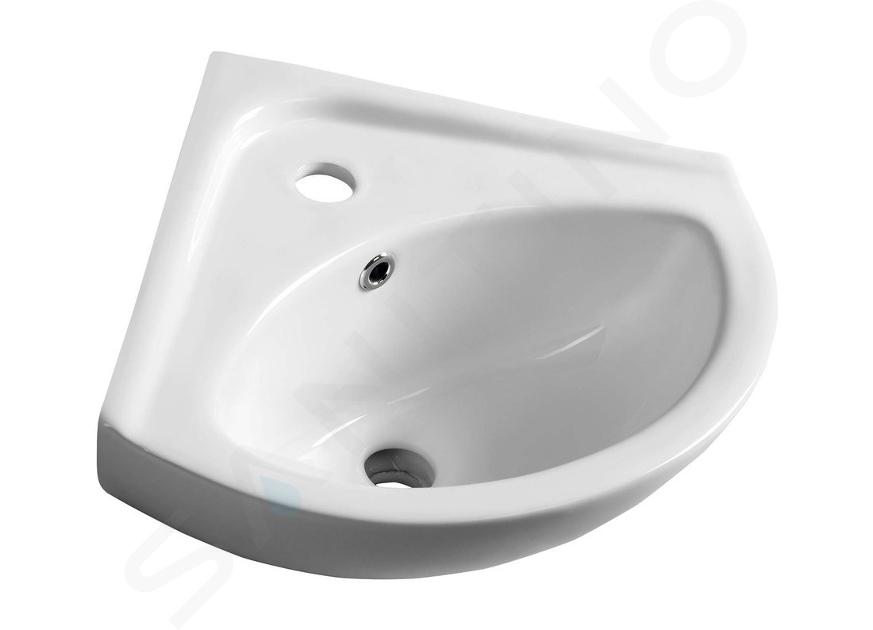 Aqualine Luigi - Lave-mains 337x337 mm, d'angle, blanc FS161