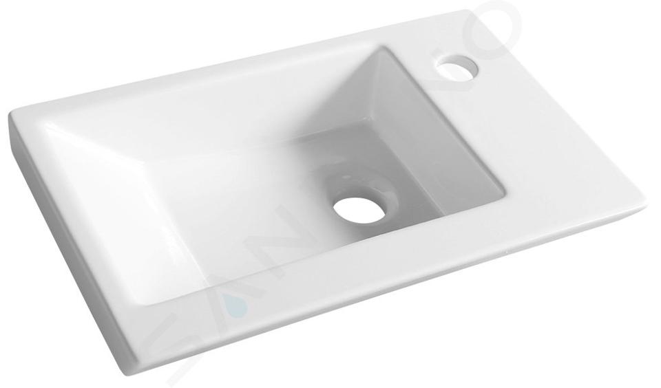 Aqualine Zoran - Lavabo 450x275 mm, trou pour robinet, blanc 4045