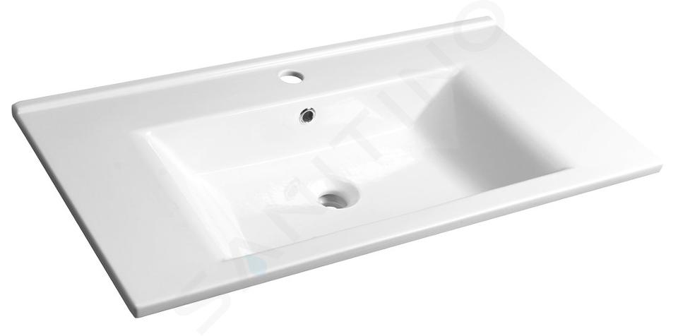 Aqualine Zuno - Meuble lavabo 850x450 mm, blanc 9085