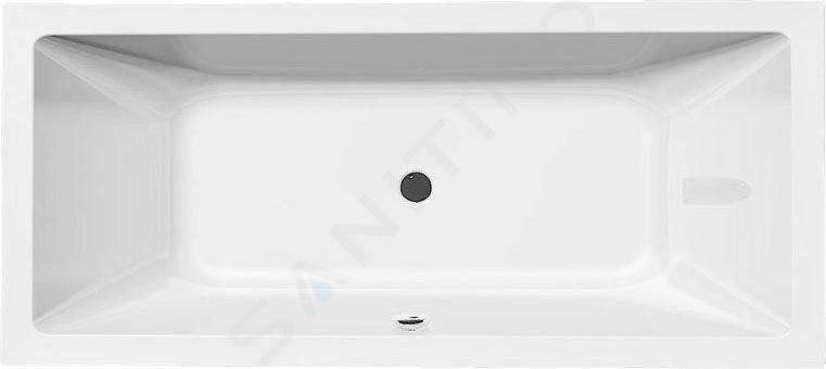 Aqualine Vasche da bagno - Vasca da bagno NISA, 1800x800x420 mm, bianco A1880