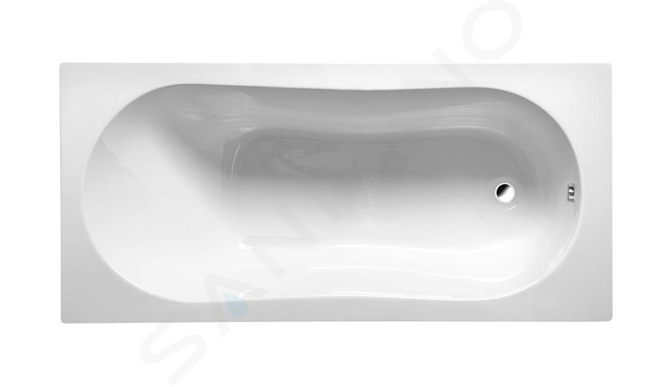 Aqualine Badewannen - Badewanne Jizera, 120x70x39 cm, weiß G1270