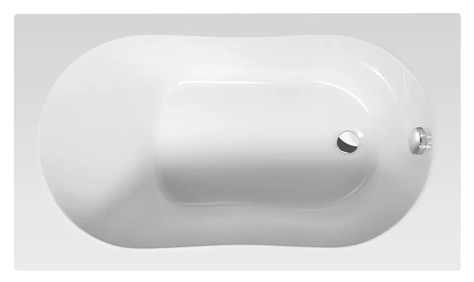 Aqualine - Jizera kylpyamme, 120x70x39 cm, valkoinen G1270