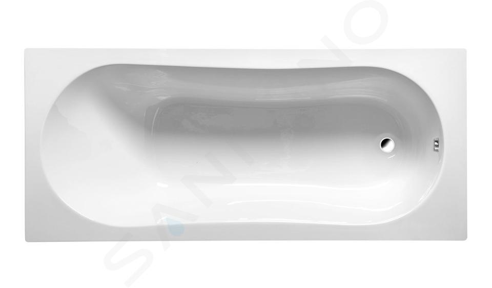 Aqualine Fürdőkádak - Fürdőkád Jizera, 1600x700x390 mm, fehér G1670