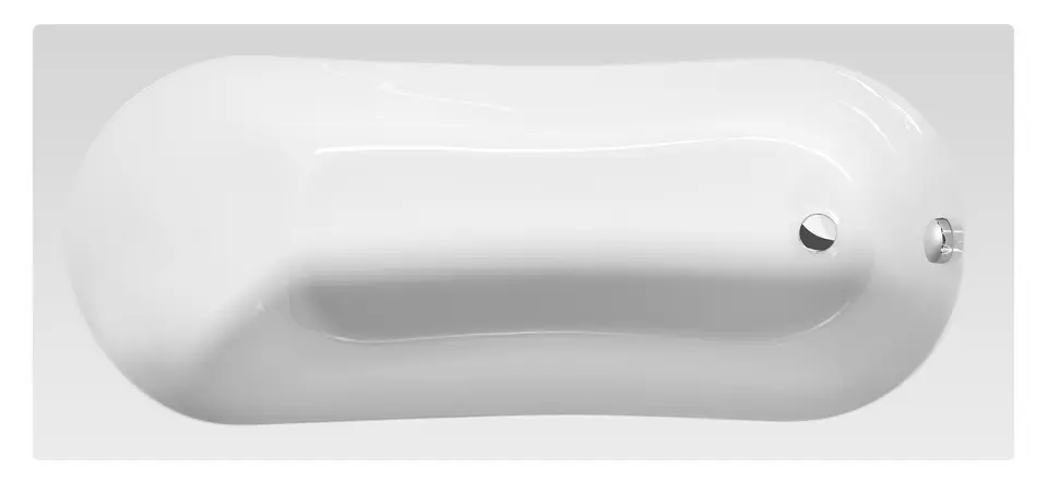 Aqualine - Jizera kylpyamme, 160x70x39 cm, valkoinen G1670