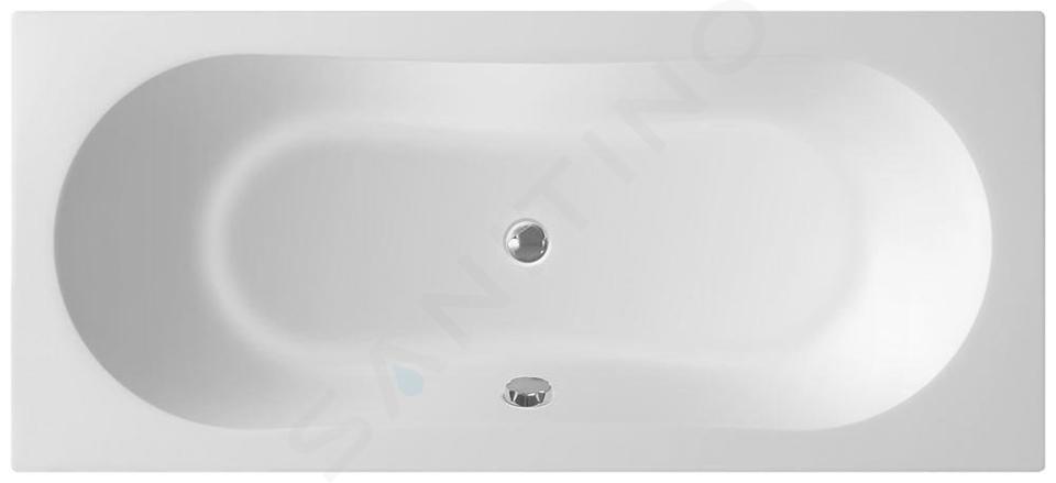 Aqualine Vasche da bagno - Vasca da bagno JIZERA, 1800x800x390 mm, bianco G1880