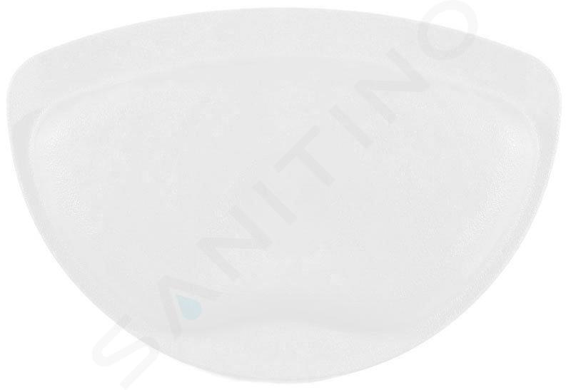 Aqualine Vasche da bagno - Poggiatesta Tecno, 300x200 mm, bianco 68601