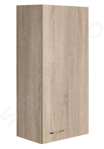 Aqualine Keramia Fresh - Horná skrinka, 350x760x230 mm, 1 dvierka Ľ/P, dub platin 50336