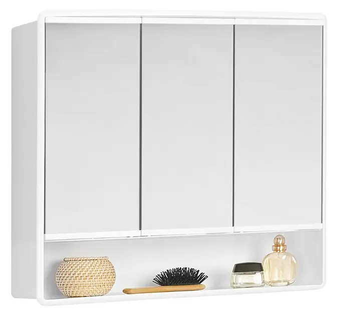 Aqualine Lymo - Zrkadlová skrinka, 58x49x15 cm, biela 84132