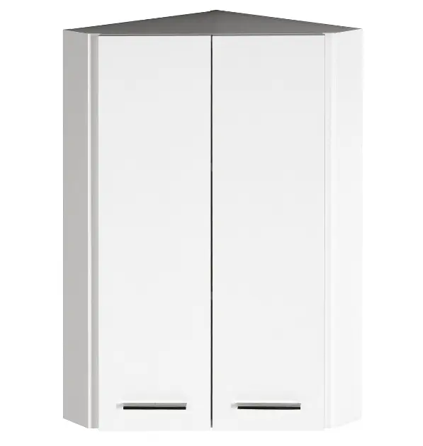 Aqualine Zoja - Armario colgante esquinero 35x76x35 cm, 1 puerta, blanco 50331