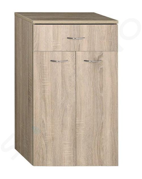 Aqualine Keramia Fresh - Mobile base ZOJA con cassetto, 50x78x29 cm, rovere platino 50315