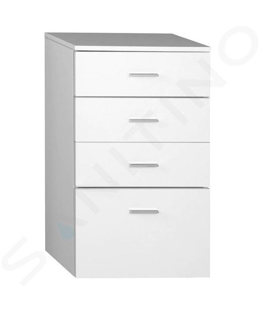 Aqualine Zoja - Armoire à tiroirs inférieure 500x780x290 mm, blanc 50308