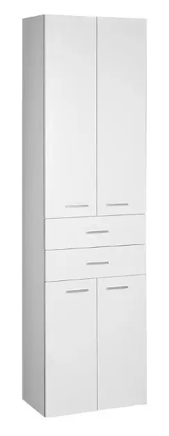 Aqualine Zoja - Hoge kast Keramia Fresh met laden, 500x1840x290 mm, wit 51291