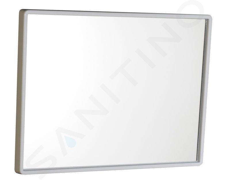 Aqualine Accessoires - Miroir 400x300 mm, cadre en plastique blanc 22436