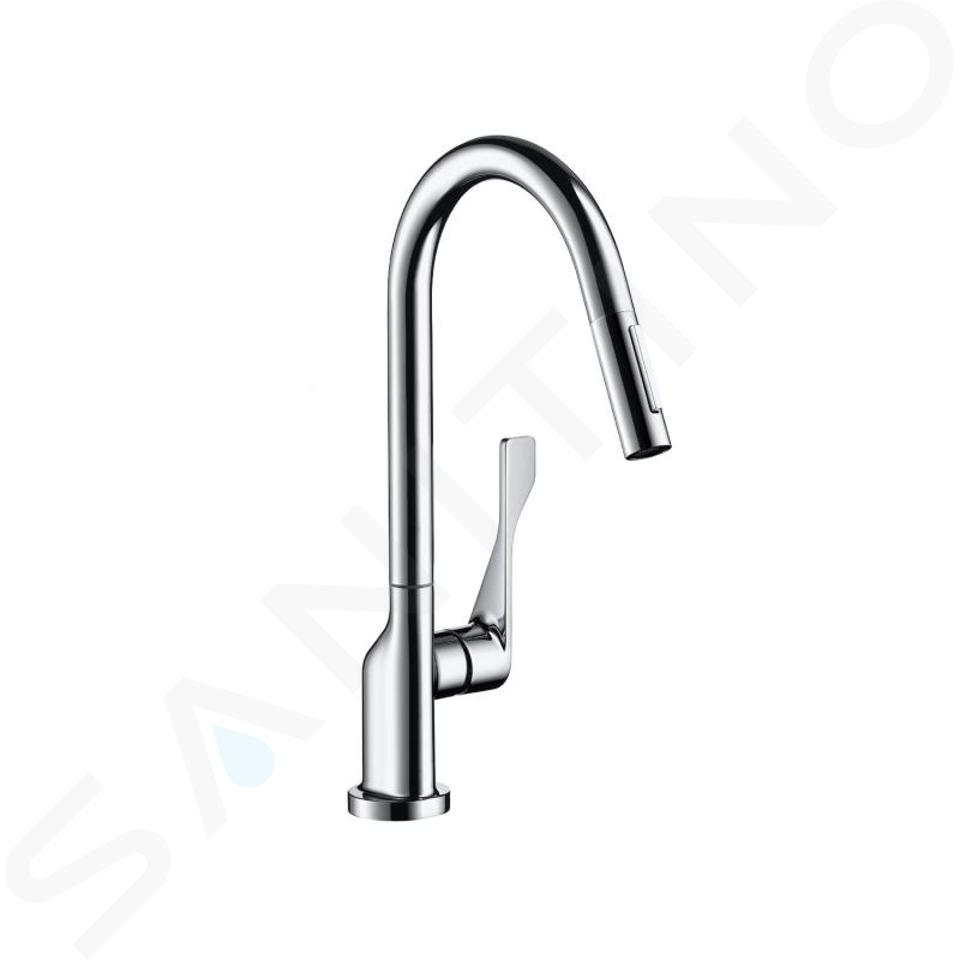 Hansgrohe 39835800, Mitigeur cuisine avec douchette extractible aspect  acier inox