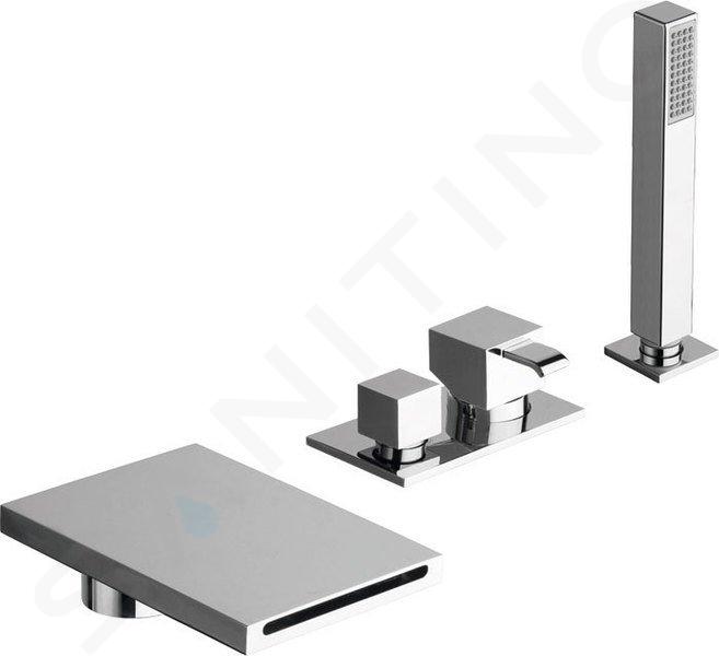 Sapho QM - 3-otworowa bateria na brzegu wanny, chrom QM18051