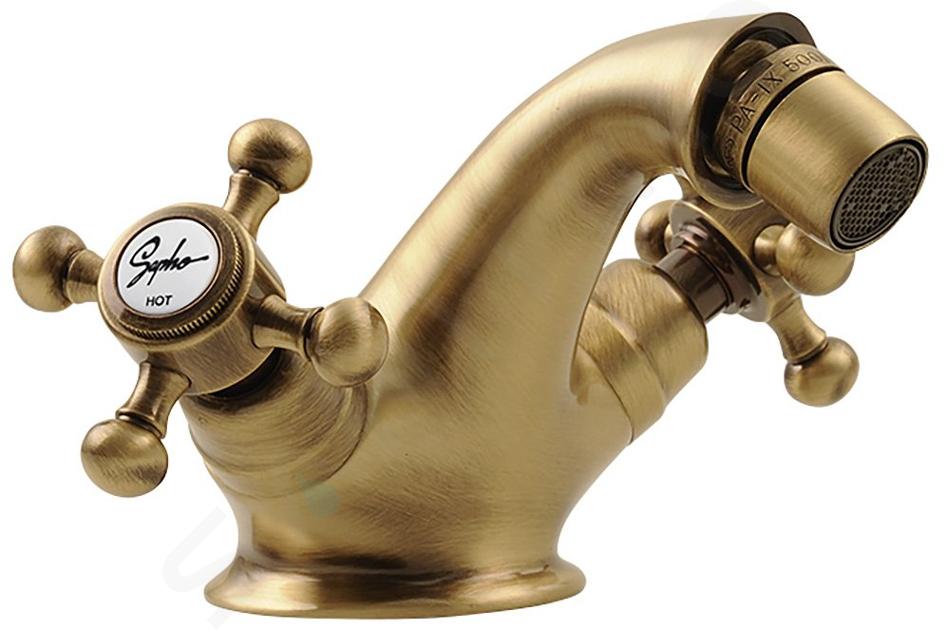 Sapho Reitano Rubinetteria Antea - Miscelatore bidet con scarico, bronzo 3186