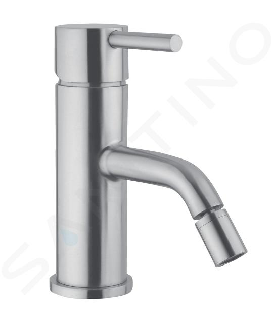 Sapho Minimal - Miscelatore per bidet senza scarico, acciaio inox MI003